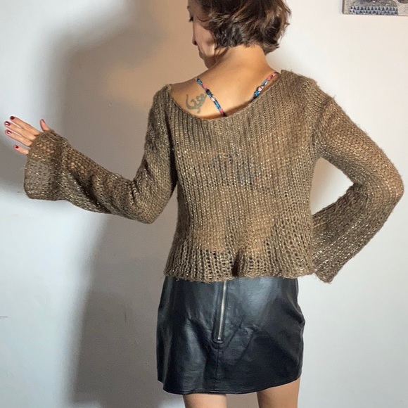Knitted sweater crop top - Picture 4 of 8